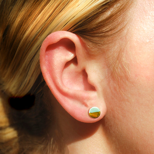 Circle Studs - Gold Dipped