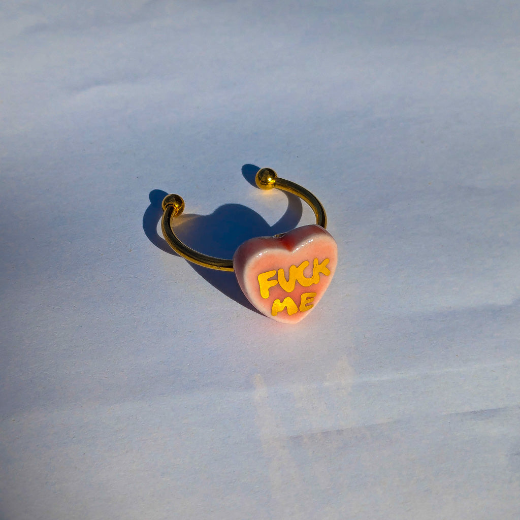Conversation Heart Ring