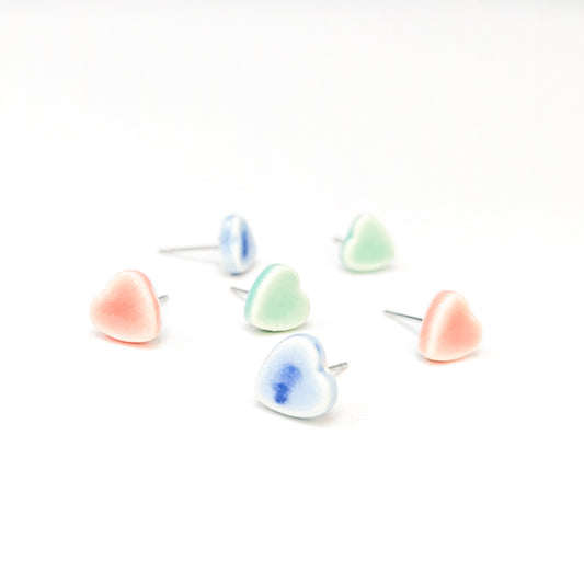 Heart Studs - Minimalist