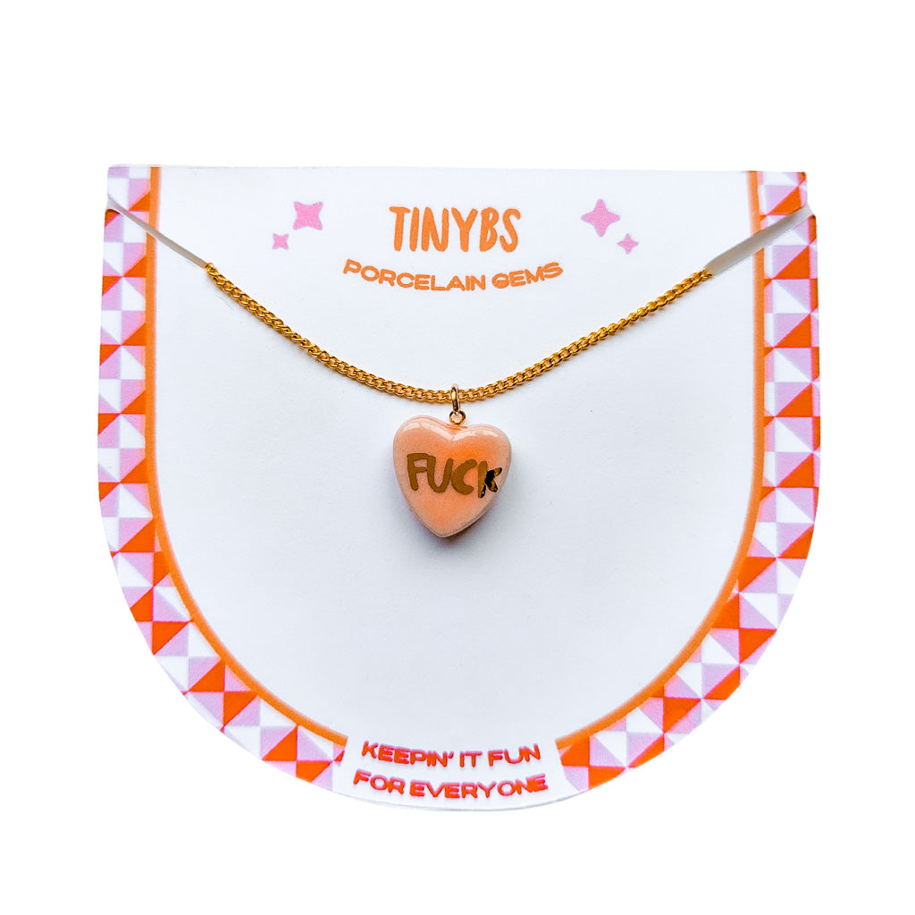 Conversation Heart Charm Necklace