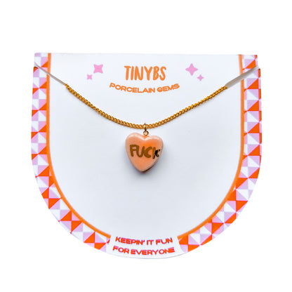 Conversation Heart Charm Necklace