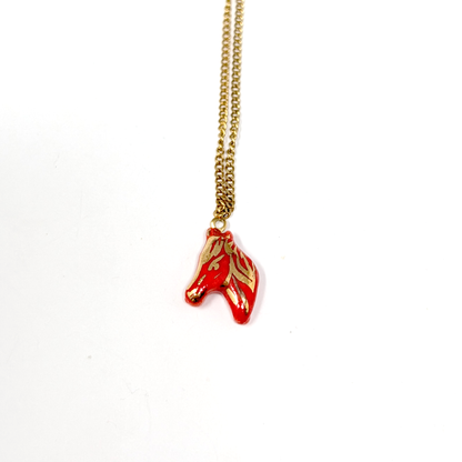 Horse Portrait Charm Necklace