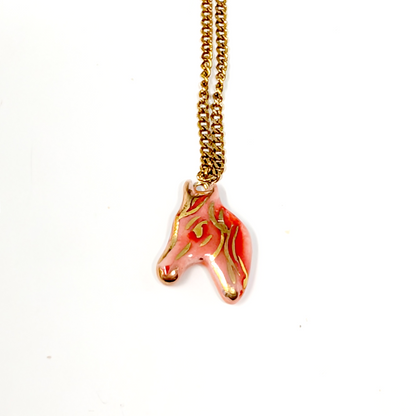 Horse Portrait Charm Necklace