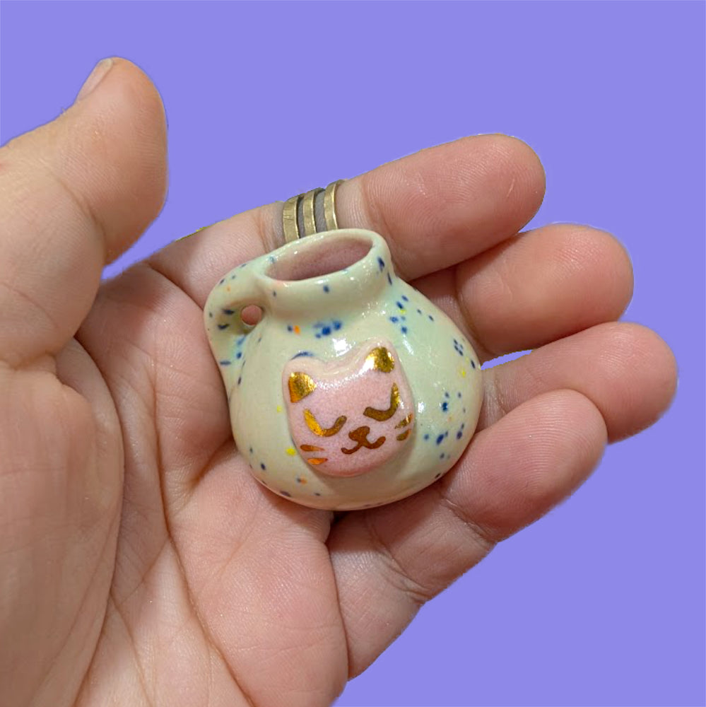 Pastel Cats Mini Vases