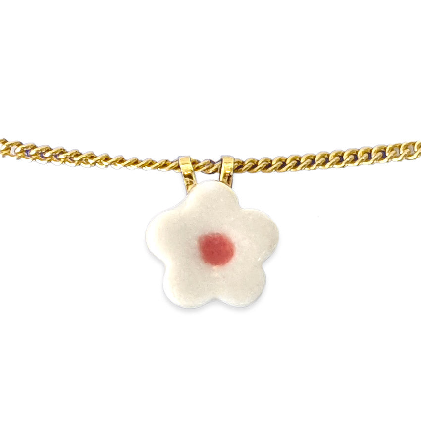 Puffy Cloud Flower Necklace