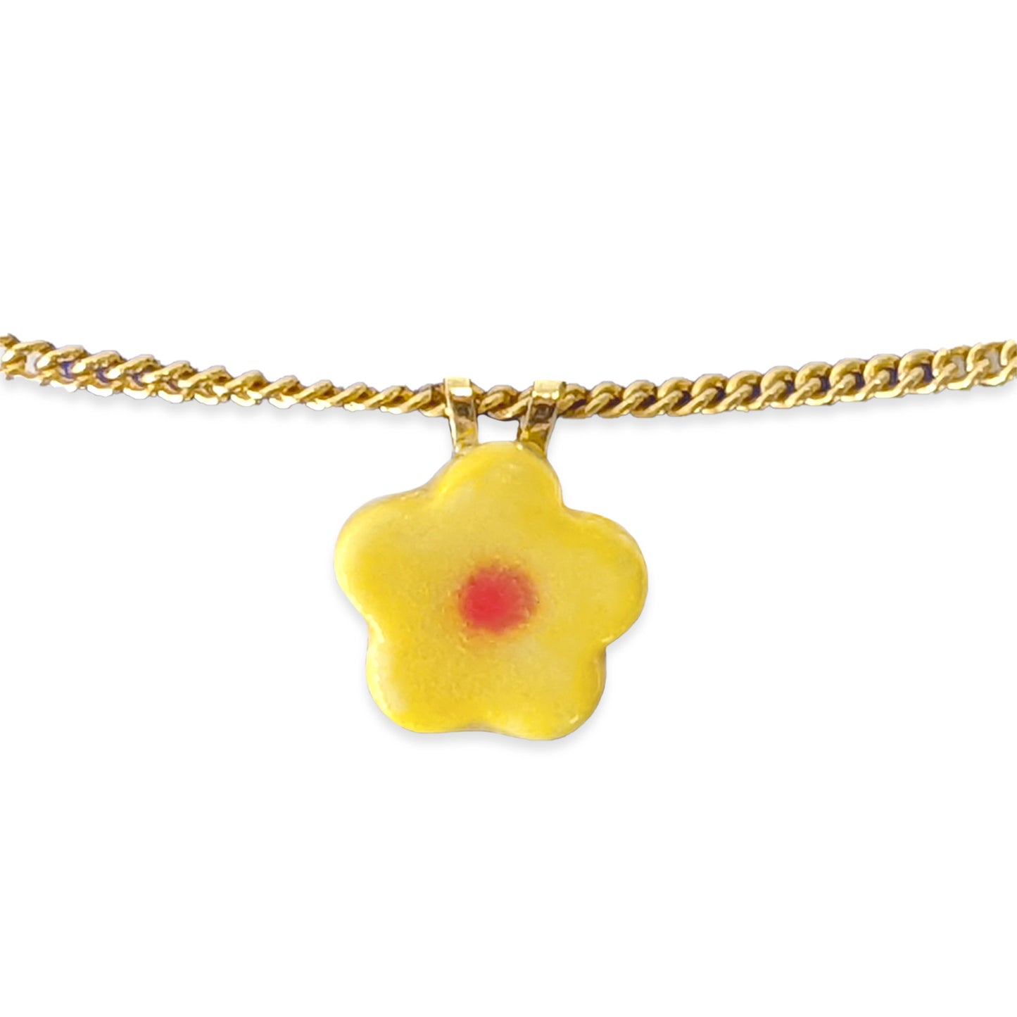 Puffy Cloud Flower Necklace