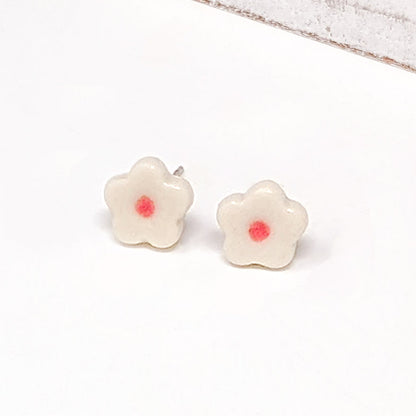 Puffy Cloud Flower Studs